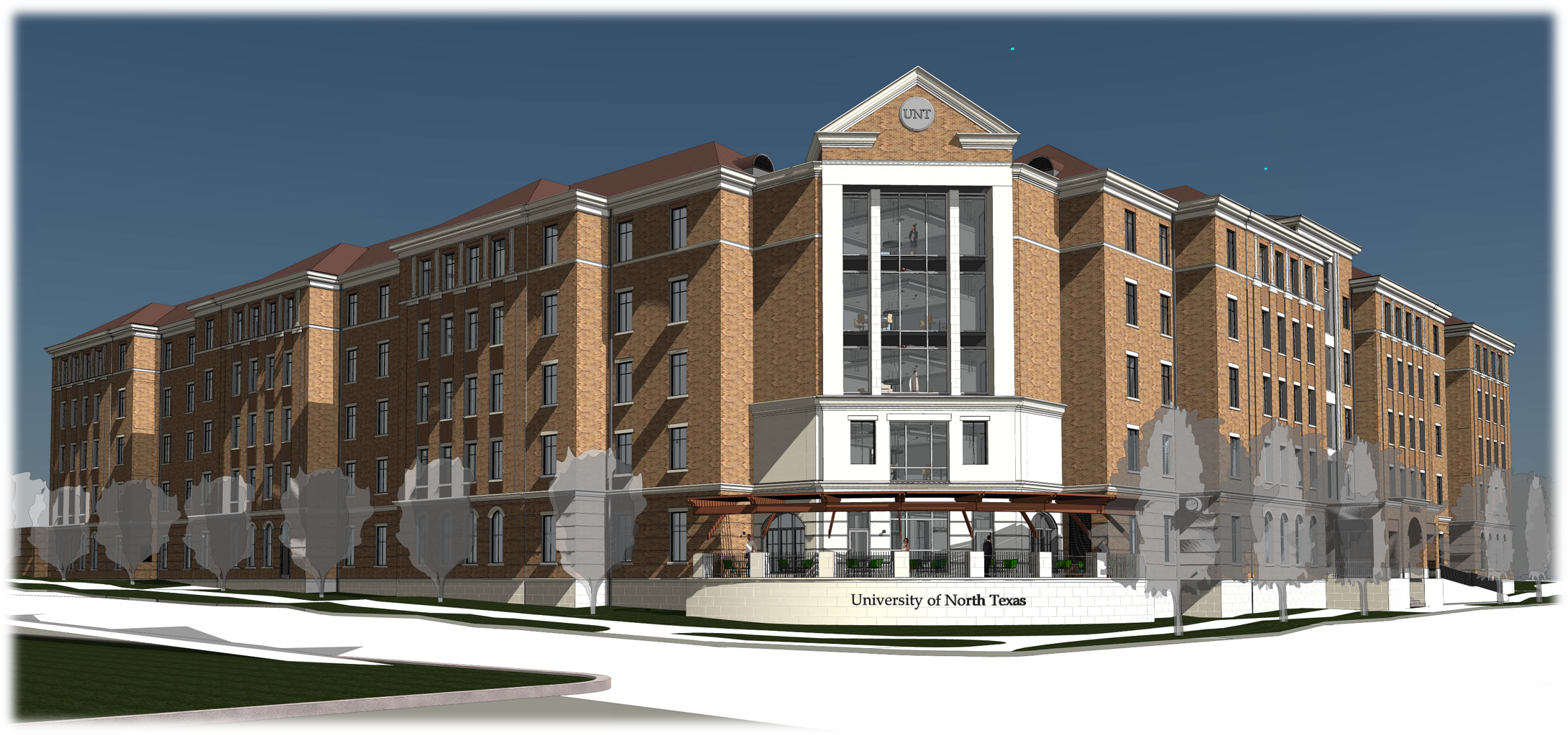 University of North Texas Joe Greene Residence Hall and Visitors Center